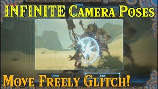INFINITE Camera Poses! Move Freely GLITCH! Hyrule Cable TV Network in Zelda Breath of the Wild