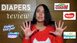 Обзор подгузников для новорожденных: Pampers, Huggies, Helen Harper, Moony, Goon