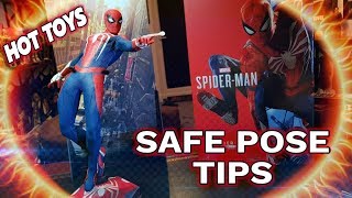 SAFE DISPLAY POSES FOR HOT TOYS SPIDER-MAN PS4 ADVANCED SUIT FIGURE.