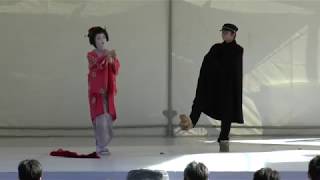 2017　熱海梅園　もみじまつり　芸妓の演芸　尾崎紅葉・金色夜叉の寸劇