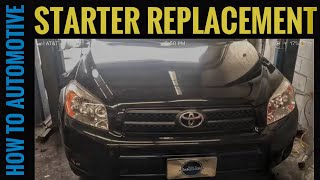 How to Replace the Starter on a 2005-2012 Toyota RAV4 with 2.4L Engine