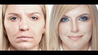 Сексуальный вечерний макияж. Коррекция носа. Sexy evening make-up. (Урок №14)