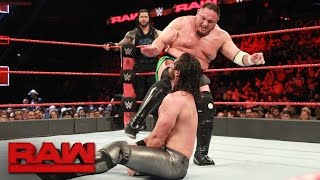 Roman Reigns & Seth Rollins vs. Bray Wyatt & Samoa Joe: Raw, May 22, 2017