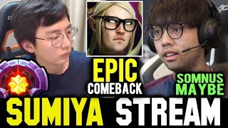 when Somnus丶M (MAYBE) gives SUMIYA Mid | Sumiya Invoker Stream Moment #623