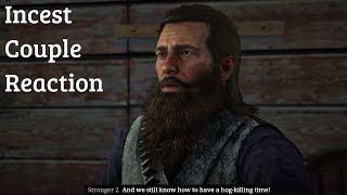 Red Dead Redemption 2 - Arthur's Reaction At Incest Couple (Incest Hillbillies)