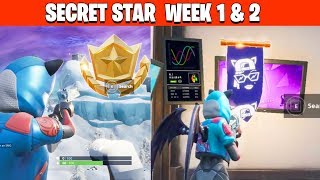 Fortnite season 7 SECRET Battle Star Locations week 1 and 2 & BANNER