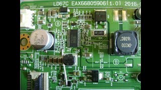 Телевизор LG 32LH513U не включается, ремонт кратко..