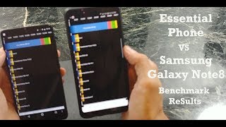 Samsung galaxy Note 8 vs Essential Phone Benchmark and Speed test