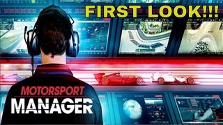 Motorsport Manager First Look - Tutorial Playthrough