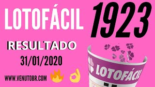 ? Resultado lotofácil 31/01, resultado da lotofácil concurso 1923