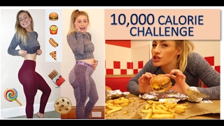 10,000 Calorie Challenge | Girl VS Food | EPIC cheat day!!!