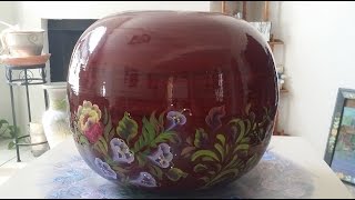 Decorative painting of  Vase, Двойной Мазок ваза