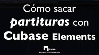 Cómo extraer las partituras en Cubase Elements