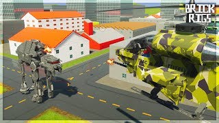 ОГРОМНЫЙ ЛЕГО-РОБОТ ПРОТИВ ВЕРТОЛЁТА | BRICK RIGS