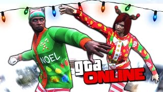 ЭПИЧНАЯ НОВОГОДНЯЯ БИТВА НА СНЕЖКАХ В GTA 5 ONLINE ( ГТА 5 ГОНКИ )