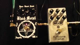 Dragonfly Effectors Black Metal BM-1 - MXR Fullbore Metal - Guitar Demo