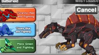 Мультик игра Роботы динозавры: Магма спинозавр (MagmaSpino Dino Robot)