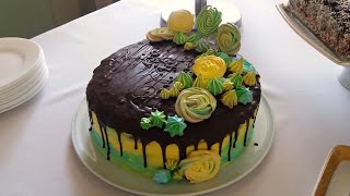 Очень Вкусный торт Крещатый Яр. Бисквитный торт с Безе и орехами