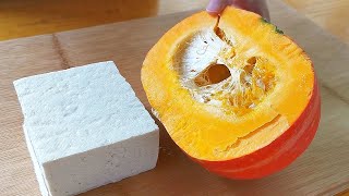 【小穎美食】豆腐別直接炒著吃，加半個南瓜，天天吃都不膩，上桌瞬間被掃光
