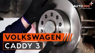 Wie VW CADDY 3 Bremsscheiben hinten, Bremsbeläge hinten wechseln TUTORIAL | AUTODOC