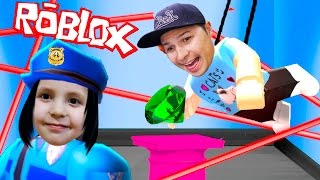ОГРАБЛЕНИЕ В ROBLOX приключение мульт героя ВРОРИШКИ РОБЛОКСА сбежали от полиции KIDS CHILDREN