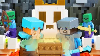 LEGO Minecraft Skull Arena Treasure Hunt STOP MOTION LEGO Minecraft: Zombie Cave | Billy Bricks