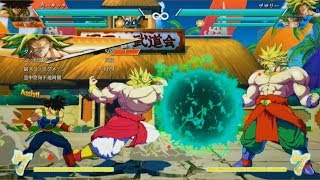 Dragon Ball FighterZ Broly vs Bardock DLC Gameplay with Special and Ultimate Attacks