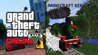 Minecraft Kekkit i GTA online - ZAPIS Z LIVE (06.01.18)