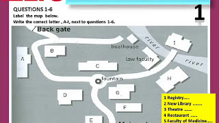 IELTS LISTENING COMPLETE THE MAP 1
