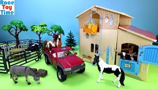 Toy Barn Playset with Fun Farm Animals Toys For Kids