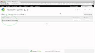 Alfresco Records Management:  Manage user permissions