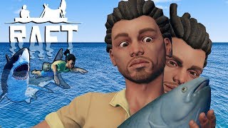 3 Crazy Men Go *INSANE* Looking for UTOPIA - Fun Raft Gameplay Multiplayer Part 5 - Survival Game