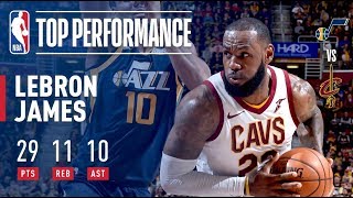 LeBron James Passes Larry Bird For Most Career Triple Doubles  vs The Utah Jazz