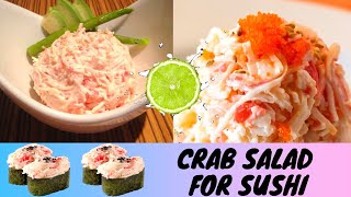 How To Make Spicy Crab Salad For Sushi Best Recipe 2019?? How To Make Sushi Series 14