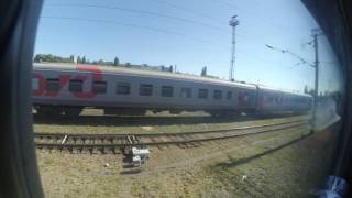 Воронеж-1 отправление в сторону Курска. Поезд 084С Адлер-Москва 29.08.2016