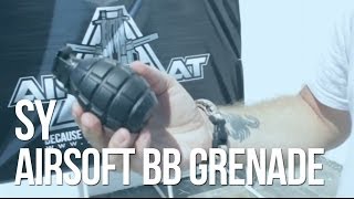SY Airsoft BB Metal Gas Hand Grenade - AirSplat On Demand