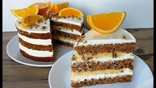 Морковный торт с апельсиновым курдом / The Best Carrot Cake EVER