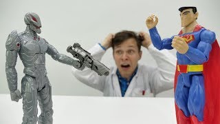 Игры с доктор Ой - Альтрон уменьшил Супермена