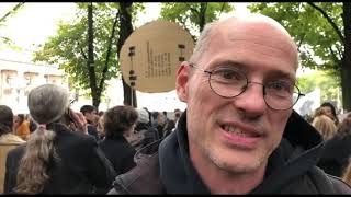 Für eine sozial-ökologische Wende - Michael Efler beim Klimastreik in Berlin