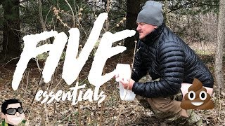 Five Essential Items for Pooping in the Woods!!