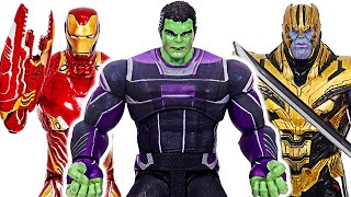 Marvel Select Avengers Suit Hulk, Iron-Man VS warrior Thanos! | DuDuPopTOY