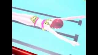 平泳ぎ　楽な　泳ぎ方 How to swim in the technique of BreastStroke by 3D animation ・１