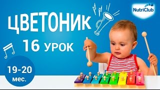 Развиваем 7 главных двигательных качеств у ребенка 1,5 лет. Развитие по методике "Цветоник". Урок 16