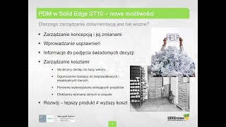 Solid Edge ST10: zarządzanie dokumentacją w Solid Edge ST10 cz. 2/2 - webinar