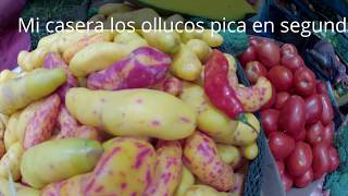 Perú,  EL OLLUQUITO CON CHARQUI, preparación