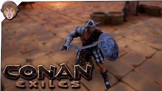 Conan Exiles Gameplay - P16 - Heavy Armor, Ancient Khopesh Sword #ConanExiles
