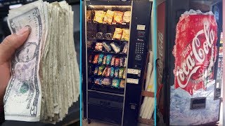 Taking Out Cash From My Vending Machines On Location!!