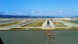 PilotsEYE.tv - A380 Landing KSFO San Francisco SUBTITLES English | without commentary |