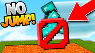 NO JUMP CHALLENGE! (Minecraft Skywars Challenge)