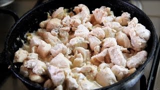Филе курицы в сметанном соусе